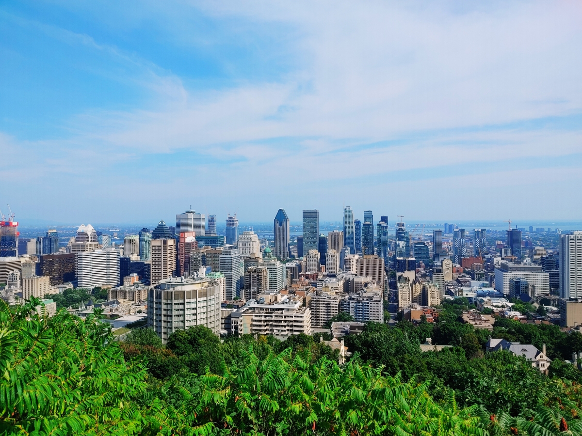 Downtown Montreal skyline